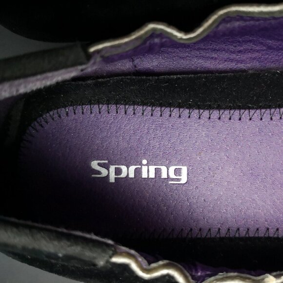 Call It Spring Ladies Size 39 (8.5 US) Black Faux Suede Flats - Picture 3 of 10